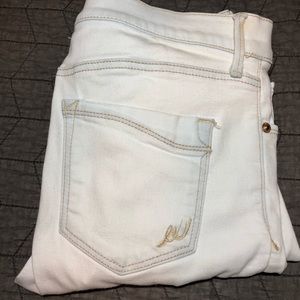 Off White Skinny Jeans Size 4 Express